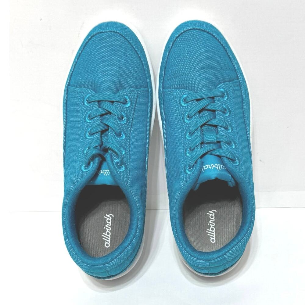 ALLBIRDS Women’s Lace Up Canvas Pacer Athletic Shoe Thrive Teal Size 7 - Picture 7 of 13